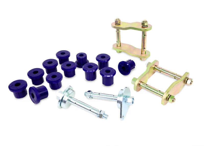 SuperPro 97-07 Toyota Land Cruiser Greaseable Leaf Spring and Shackle Bushing Kit- (Rear) - Main Product View