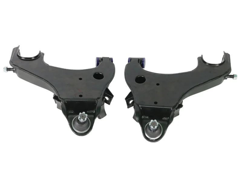 SuperPro 98-04 Nissan Frontier 2WD D22 Front Lower Control Arm Set - Side View