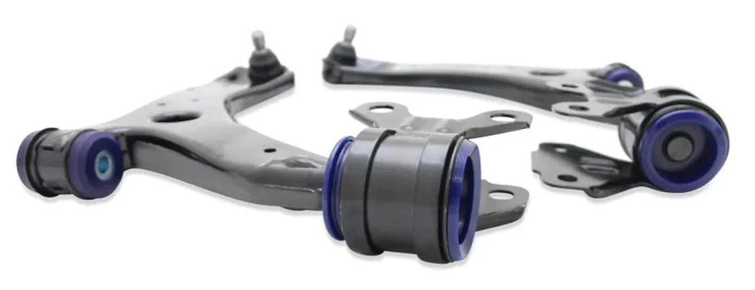 SuperPro 10-14 Mazda3 Front Lower Control Arm Set W/ Sp Bushings - Detail View