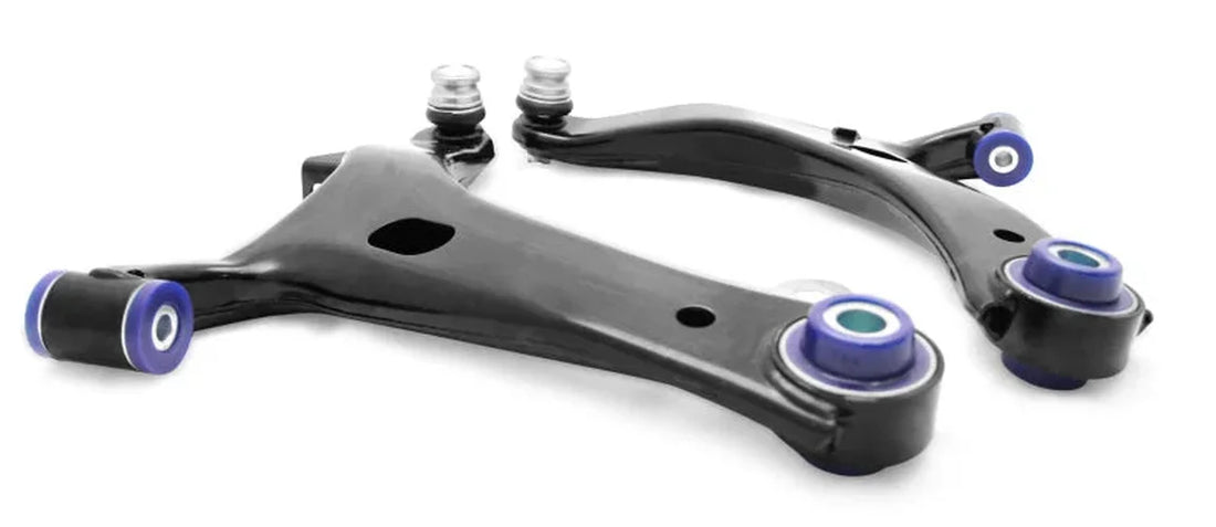 SuperPro 2005 Subaru Legacy i Front Lower Control Arm Set w/ Bushings - Back View