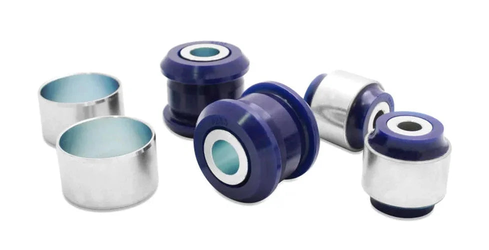 SuperPro 14-22 Nissan Versa S Front Lower Control Arm Inner Forward & Rearward Bushing Set - Side View