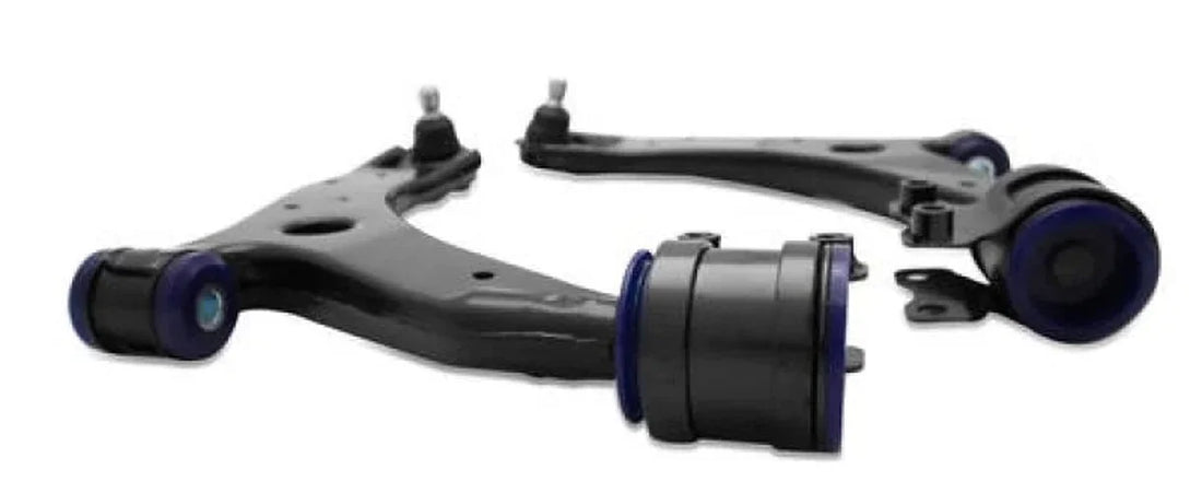 SuperPro 2004 Mazda 3 i Front Lower Control Arm Set w/ Bushings - Installation View