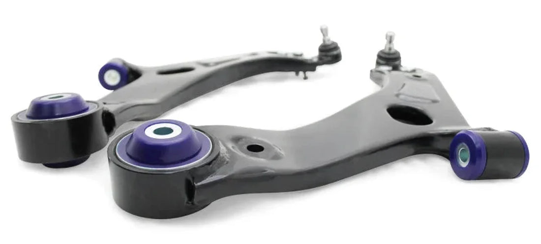 SuperPro 11-16 Kia Sportage Front Lower Control Arm Set W/ Sp Bushings - Back View
