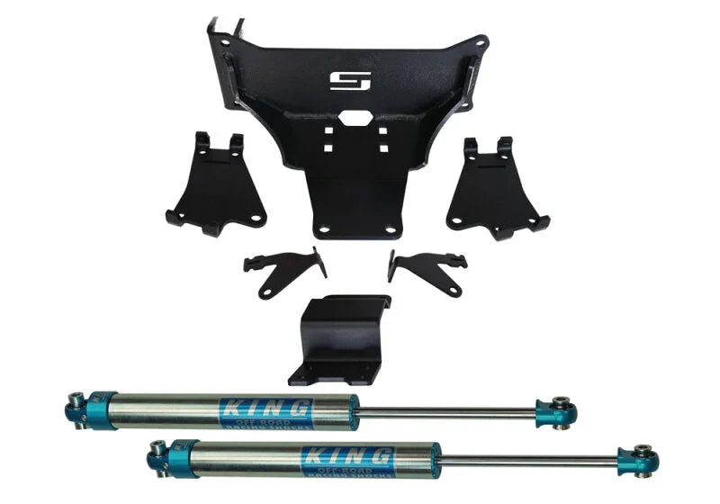 Superlift 05-22 Ford F250/350 Dual Steering Stablizer W/ King Shocks - Main Product View