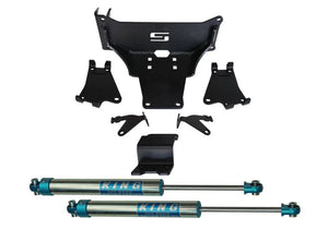 Superlift 05-22 Ford F250/350 Dual Steering Stablizer W/ King Shocks - Main Product View