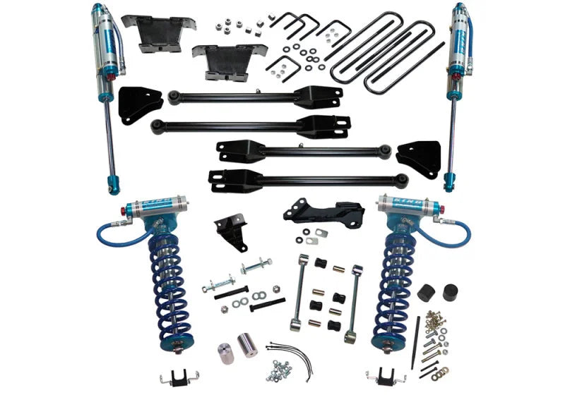 Superlift 08-10 Ford F-250 SuperDuty 4WD 4in Lift Kit w/ 4-Link Conv / King Coilovers & Rear Shocks - Main Product View