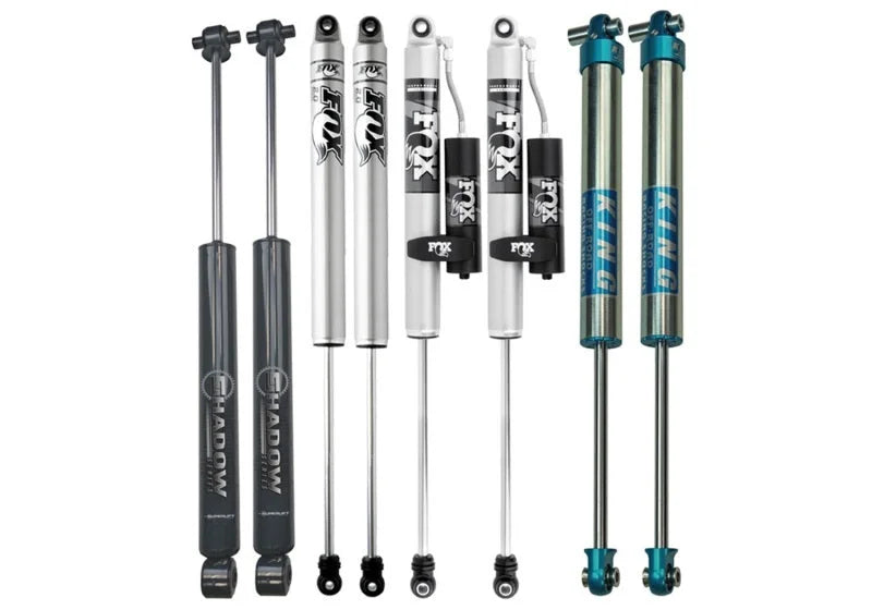 Superlift 18-23 Jeep Wrangler Unlimited 4in JLU Long Arm Kit - Shadow Shocks - Installation View