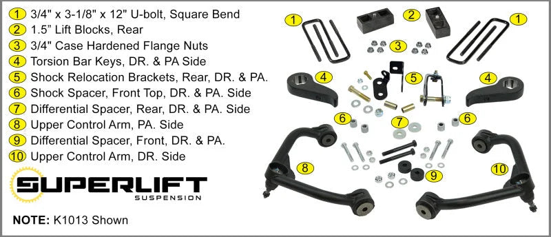 Superlift 2020 Chevy Silverado 2500HD/3500HD - 3in Lift Kit w/ Shock Extensions - Additional View 5