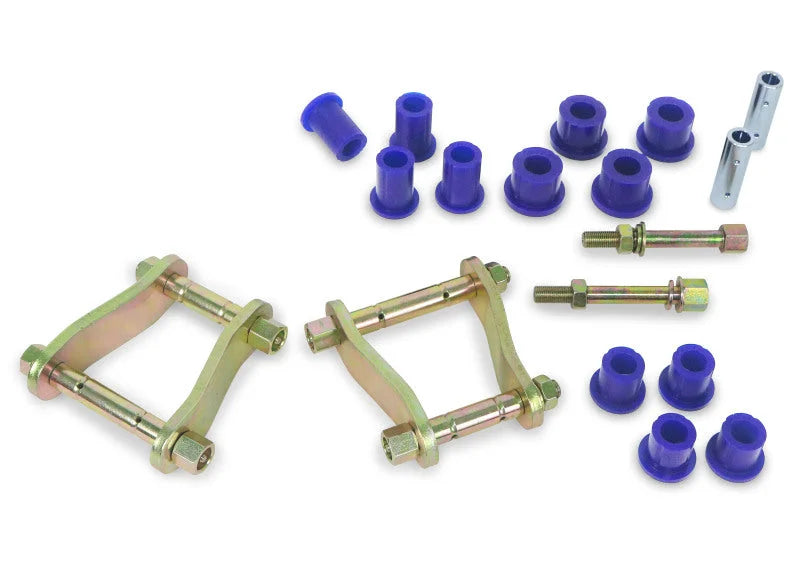 Superpro 05-15 Toyota Hilux 4WD Greasable Shackle and Bushing Kit - Side View