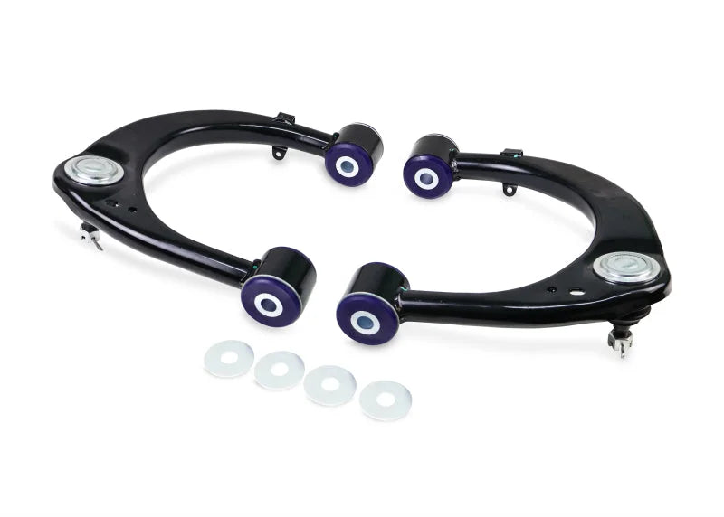 Superpro 08-21 Toyota Land Cruiser Front Upper Control Arm Set - Installation View