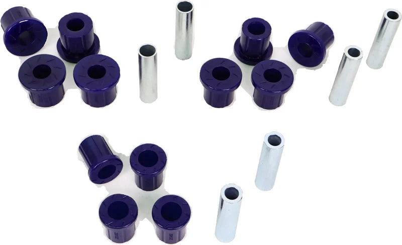 Superpro 09-14 Ford F-150 Rear Leaf Spring & Shackle Bushing Kit - Back View