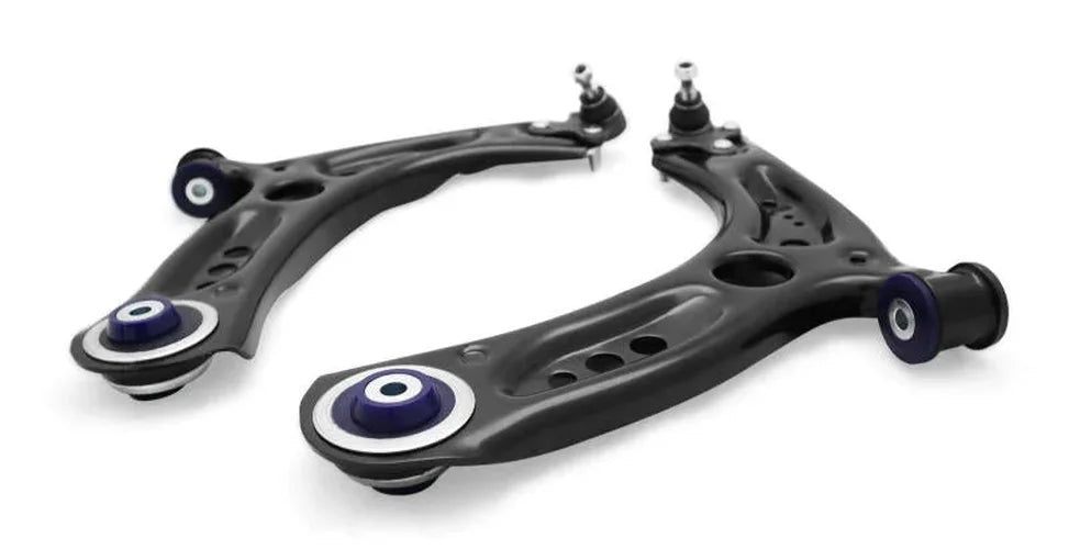 Superpro 2015 Volkswagen Golf R Base Front Control Arm Lower Assembly Kit (Add. Positive Caster) - Installation View