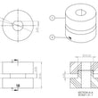 Load image into Gallery viewer, Superpro Front Shock Absorber Upper Bushing Kit - Side View