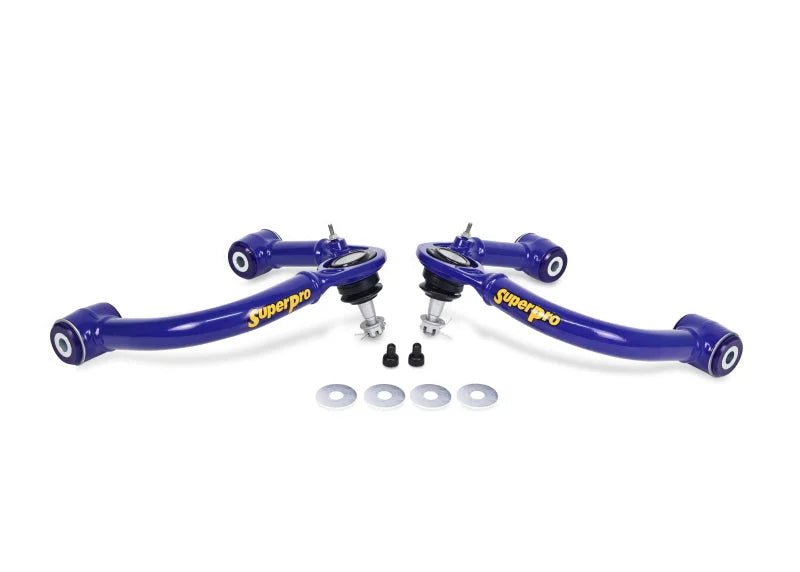 Superpro Front Upper Fixed Offset Control Arm Set fits 2005-2023 Toyota Tacoma 4WD - Main Product View