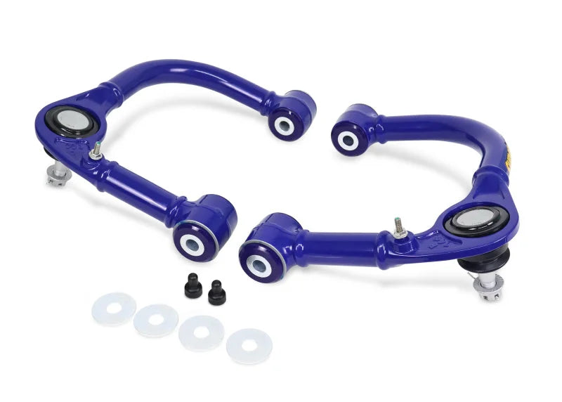 Superpro Front Upper Fixed Offset Control Arm Set fits 2005-2023 Toyota Tacoma 4WD - Installation View