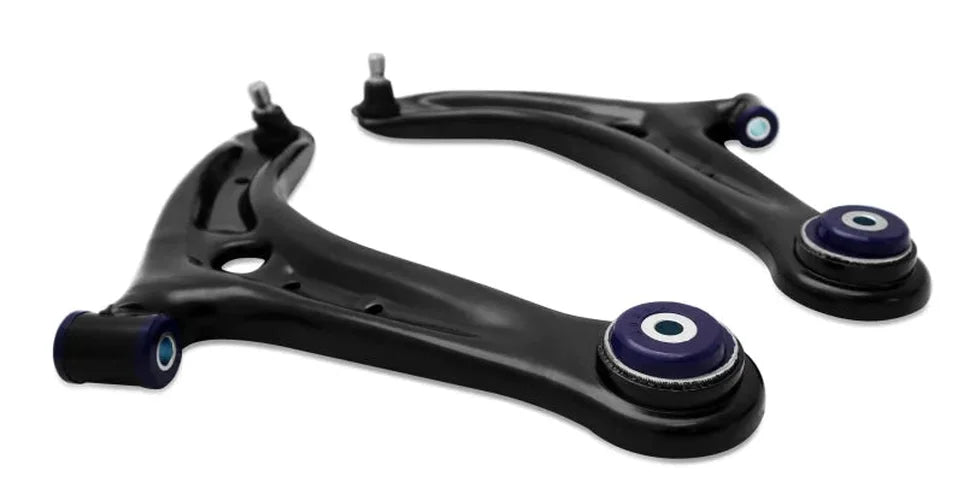 Superpro 13-17 Ford Fiesta Complete Front Lower Control Arm Kit (Caster Increase) - Side View