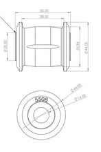 Load image into Gallery viewer, Superpro Toyota Land Cruiser 300 Series (N/A North America) Rear Panhard Rod Bushing Kit - Side View