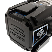Load image into Gallery viewer, Superwinch 10000 LBS 12V DC 3/8in x 54ft Synthetic Rope Scorpion 10000SR Winch - Black Powdercoat - Back View