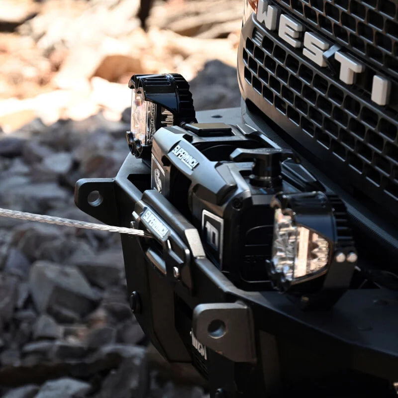 Superwinch 10000 LBS 12V DC 3/8in x 54ft Synthetic Rope Scorpion 10000SR Winch - Black Powdercoat - Additional View 7
