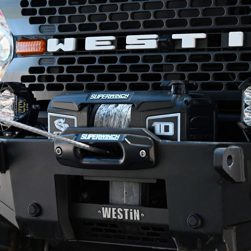 Superwinch 10000 LBS 12V DC 3/8in x 54ft Synthetic Rope Scorpion 10000SR Winch - Black Powdercoat - Additional View 12