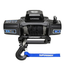 Load image into Gallery viewer, Superwinch 10000 LBS 12V DC 3/8in x 80ft Synthetic Rope SX10SR Winch - Semi Gloss Black - Main Product View
