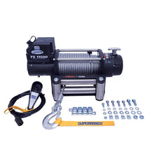 Load image into Gallery viewer, Superwinch 11500 LBS 12V DC 3/8in x 84ft Steel Rope Tiger Shark 11500 Winch - Side View
