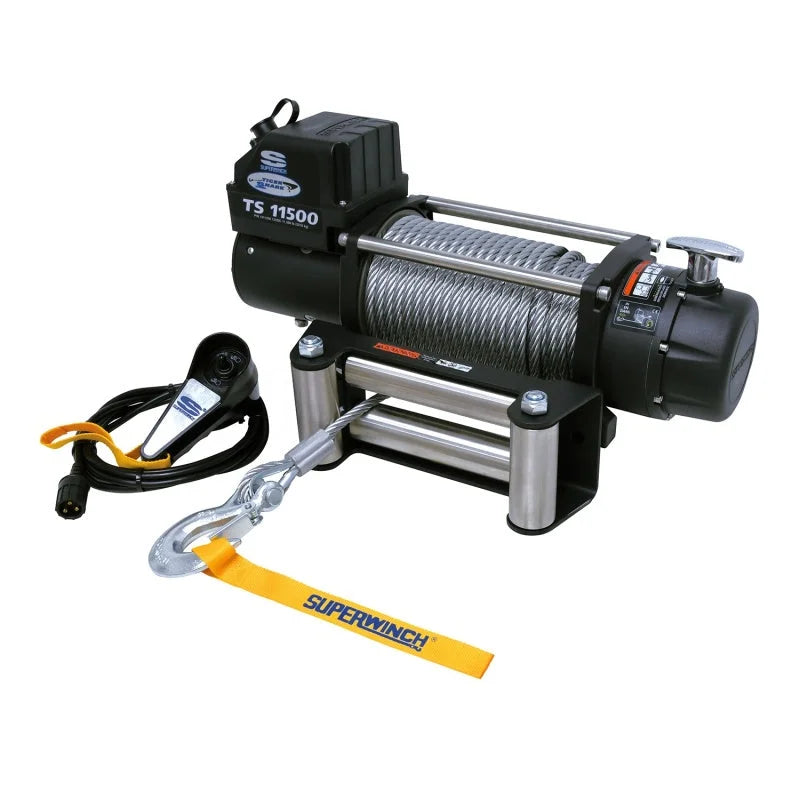 Superwinch 11500 LBS 12V DC 3/8in x 84ft Steel Rope Tiger Shark 11500 Winch - Additional View 7