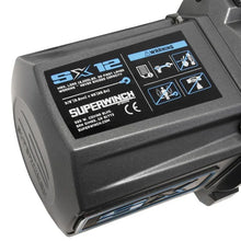 Load image into Gallery viewer, Superwinch 12000 LBS 12V DC 3/8in x 85ft Wire Rope SX 12000 Winch - Graphite - Side View