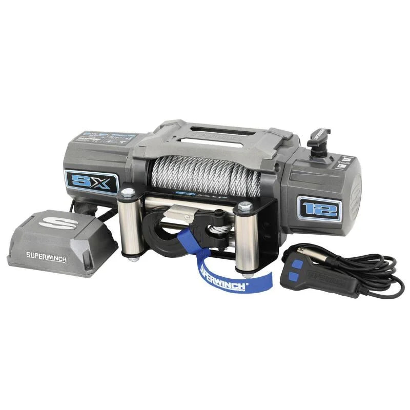 Superwinch 12000 LBS 12V DC 3/8in x 85ft Wire Rope SX 12000 Winch - Graphite - Installation View