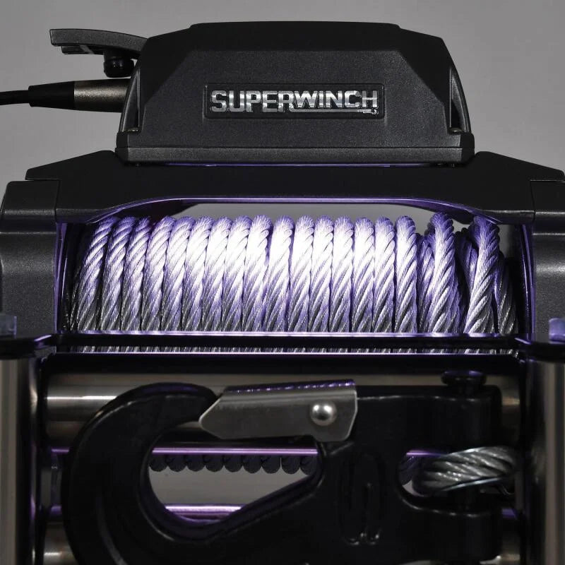 Superwinch 12000 LBS 12V DC 3/8in x 85ft Wire Rope SX 12000 Winch - Graphite - Additional View 7