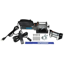 Load image into Gallery viewer, Superwinch 1,500 lbs. 1.1 HP 120V AC 1/8 In x 35ft. Wire Rope - Gray Wrinkle - Additional View 5