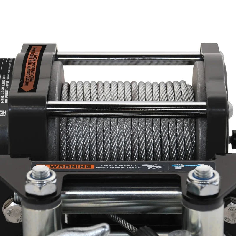 Superwinch 1,500 lbs. 1.1 HP 120V AC 1/8 In x 35ft. Wire Rope - Gray Wrinkle - Additional View 7