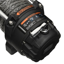Load image into Gallery viewer, Superwinch 15000 LBS 12V DC 15/32in x 78ft Synthetic Rope Tiger Shark 15000SR Winch - Side View