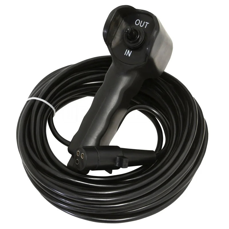 Superwinch 15000 LBS 12V DC 7/16in x 82ft Wire Rope Tiger Shark 11500 Winch - Side View