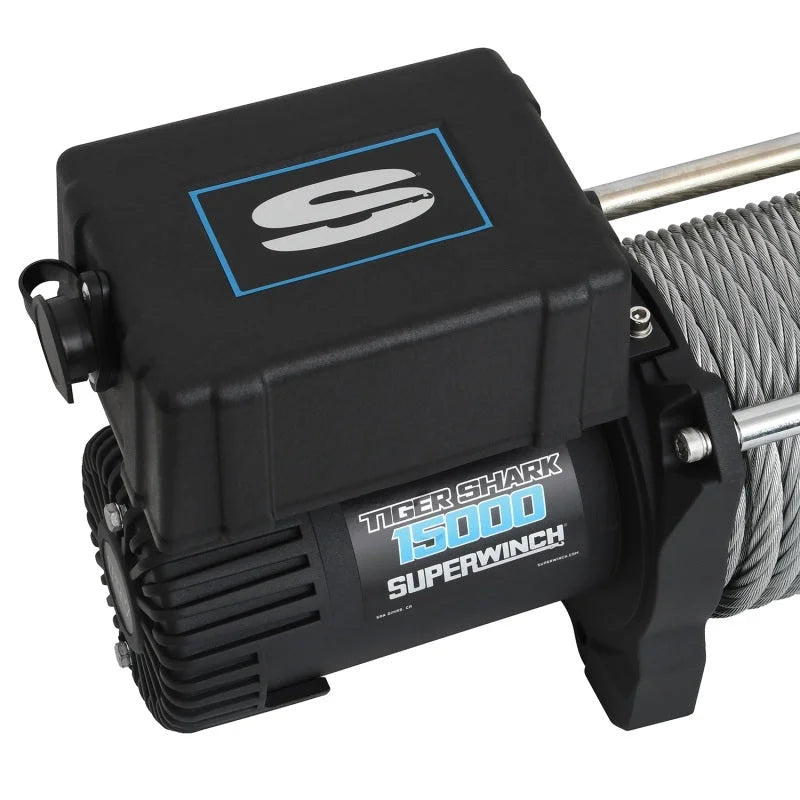 Superwinch 15000 LBS 12V DC 7/16in x 82ft Wire Rope Tiger Shark 11500 Winch - Additional View 5