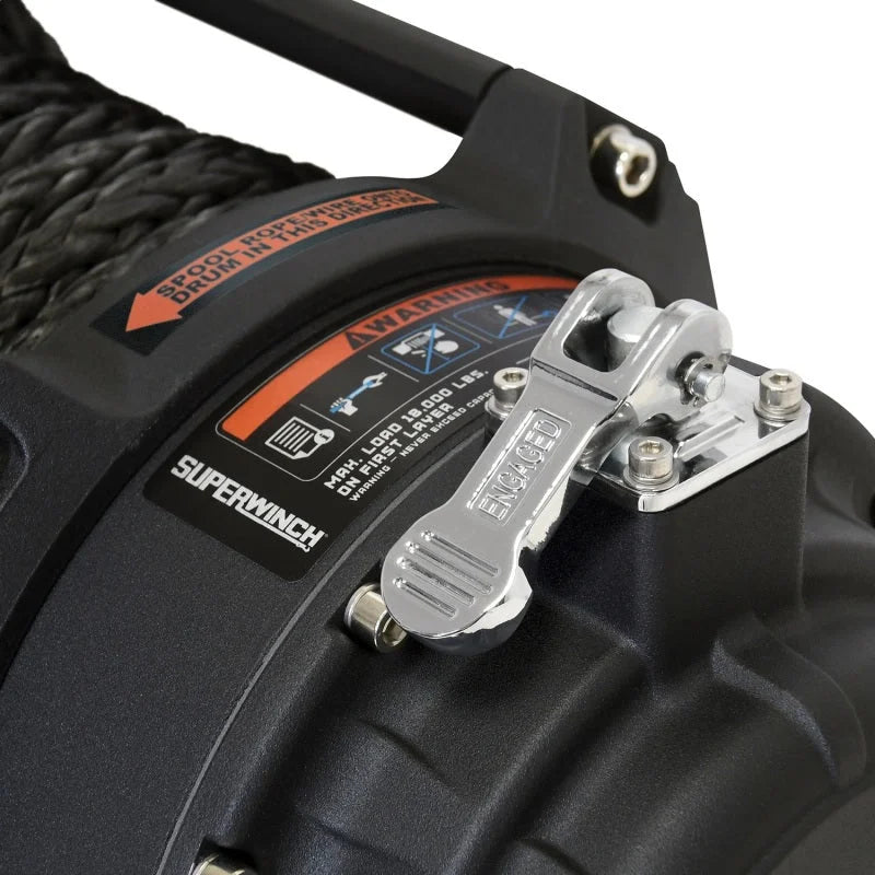 Superwinch 18000 LBS 12V DC 33/64in x 79 ft Synthetic Rope Tiger Shark 18000SR Winch - Additional View 5