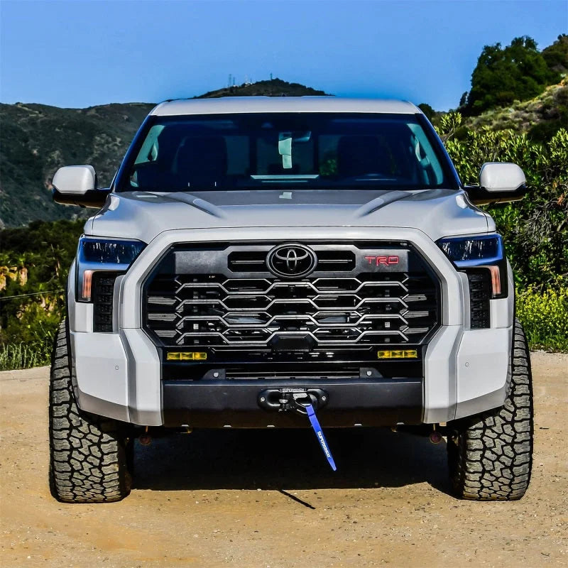 Superwinch 22-24 Toyota Tundra Hidden Winch Mount - Black - Side View