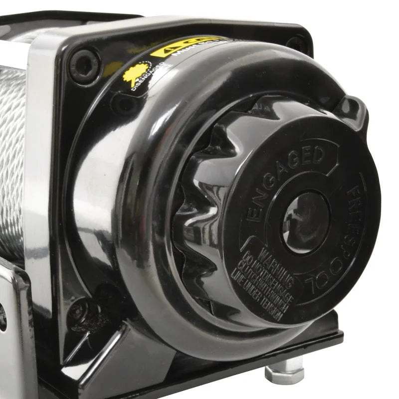 Superwinch 3000 LBS 12V DC 3/16in x 50ft Steel Rope LT3000 Winch - Side View