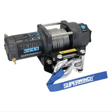 Load image into Gallery viewer, Superwinch 3500 LBS 12V DC 7/32 in x 32 ft Steel Rope Terra 3500 Winch - Gray Wrinkle - Installation View