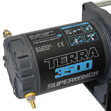 Load image into Gallery viewer, Superwinch 3500 LBS 12V DC 7/32 in x 32 ft Steel Rope Terra 3500 Winch - Gray Wrinkle - Additional View 5