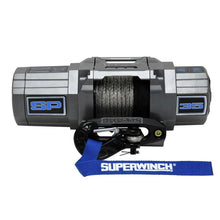 Load image into Gallery viewer, Superwinch 3500 LBS 12V DC 7/32in x 40ft Synthetic Rope Hawse Fairlead SP 35SR Winch - Side View