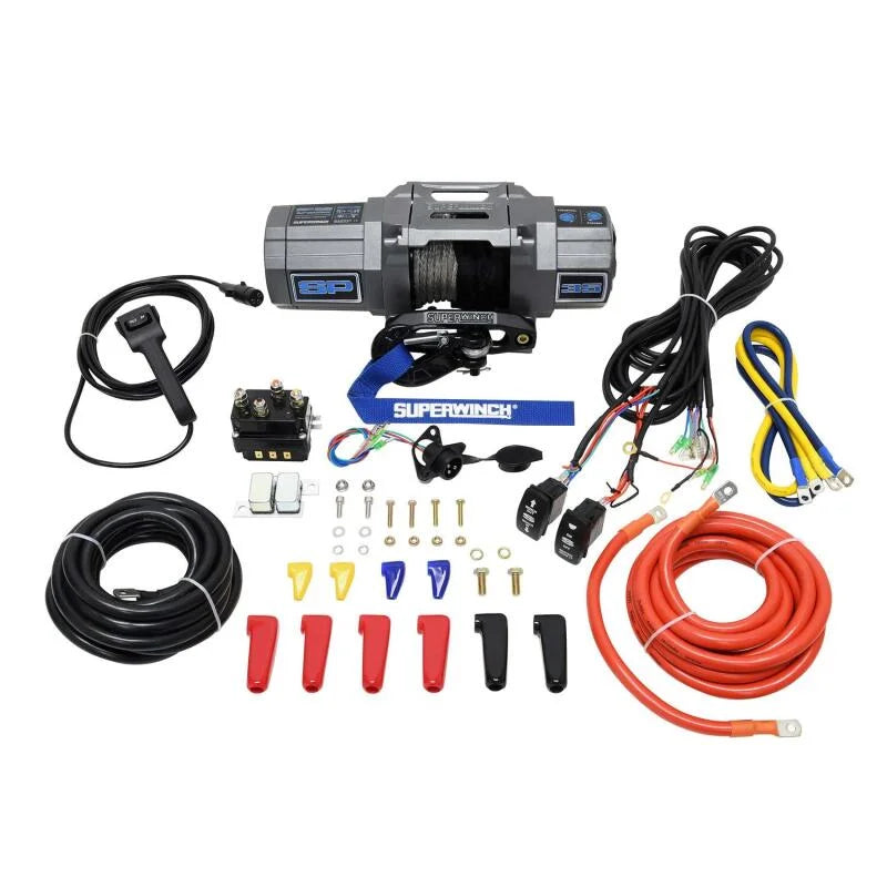 Superwinch 3500 LBS 12V DC 7/32in x 40ft Synthetic Rope Hawse Fairlead SP 35SR Winch - Additional View 10