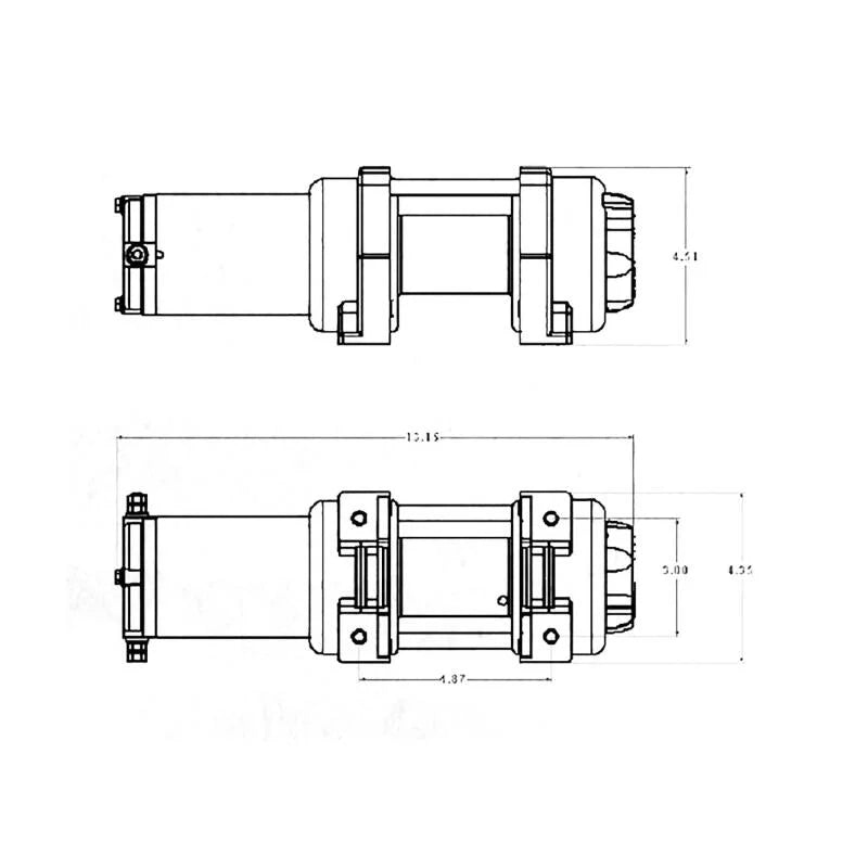 Superwinch 4000 LBS 12V DC 3/16in x 50ft Steel Rope LT4000 Winch - Installation View