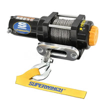 Load image into Gallery viewer, Superwinch 4000 LBS 12V DC 3/16in x 50ft Synthetic Rope LT4000 Winch - Side View