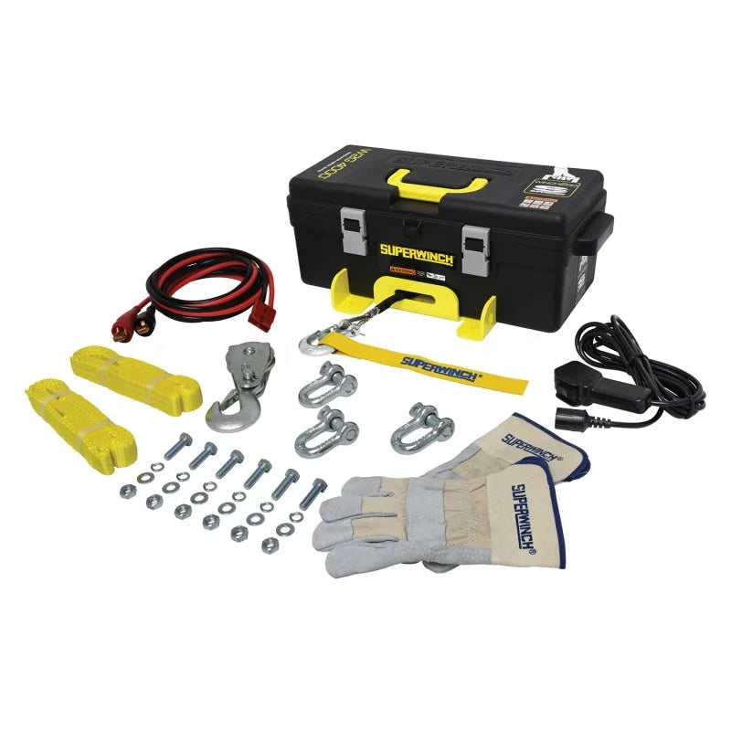Superwinch 4000 LBS 12V DC 3/16in x 50ft Synthetic Rope Winch2Go - Main Product View