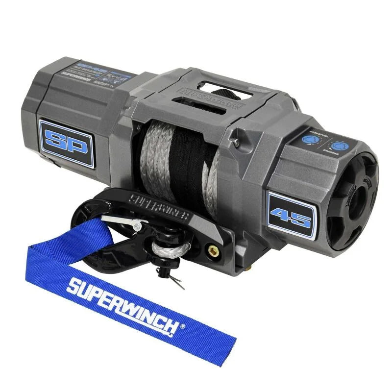 Superwinch 4500 LBS 12V DC 1/4in x 40ft Synthetic Rope Hawse Fairlead SP 45SR Winch - Main Product View