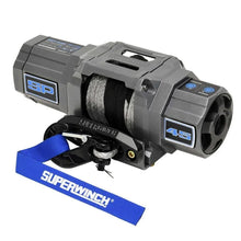 Load image into Gallery viewer, Superwinch 4500 LBS 12V DC 1/4in x 40ft Synthetic Rope Hawse Fairlead SP 45SR Winch - Main Product View