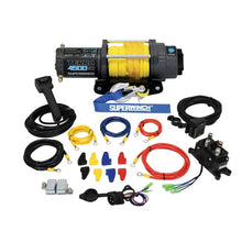 Load image into Gallery viewer, Superwinch 4500 LBS 12V DC 1/4in x 50ft Synthetic Rope Terra 4500SR Winch - Gray Wrinkle - Additional View 5