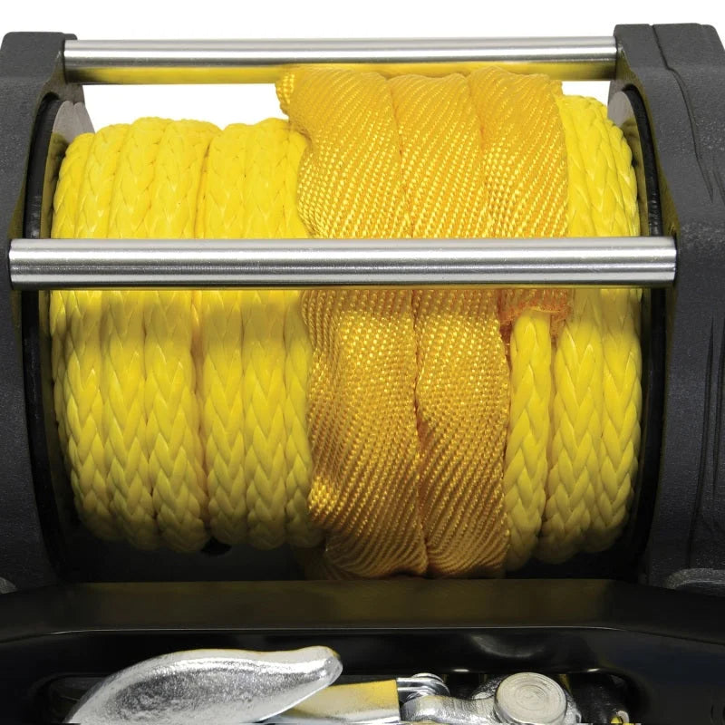 Superwinch 4500 LBS 12V DC 1/4in x 50ft Synthetic Rope Terra 4500SR Winch - Gray Wrinkle - Additional View 8