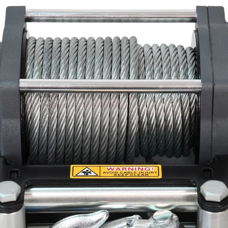 Superwinch 4500 LBS 12V DC 15/64in x 50ft Steel Rope Terra 4500 Winch - Gray Wrinkle - Additional View 6